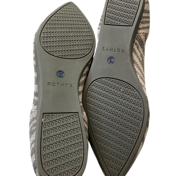 Rothy's the point gray Zebra RETIRED flats - Picture 4 of 8